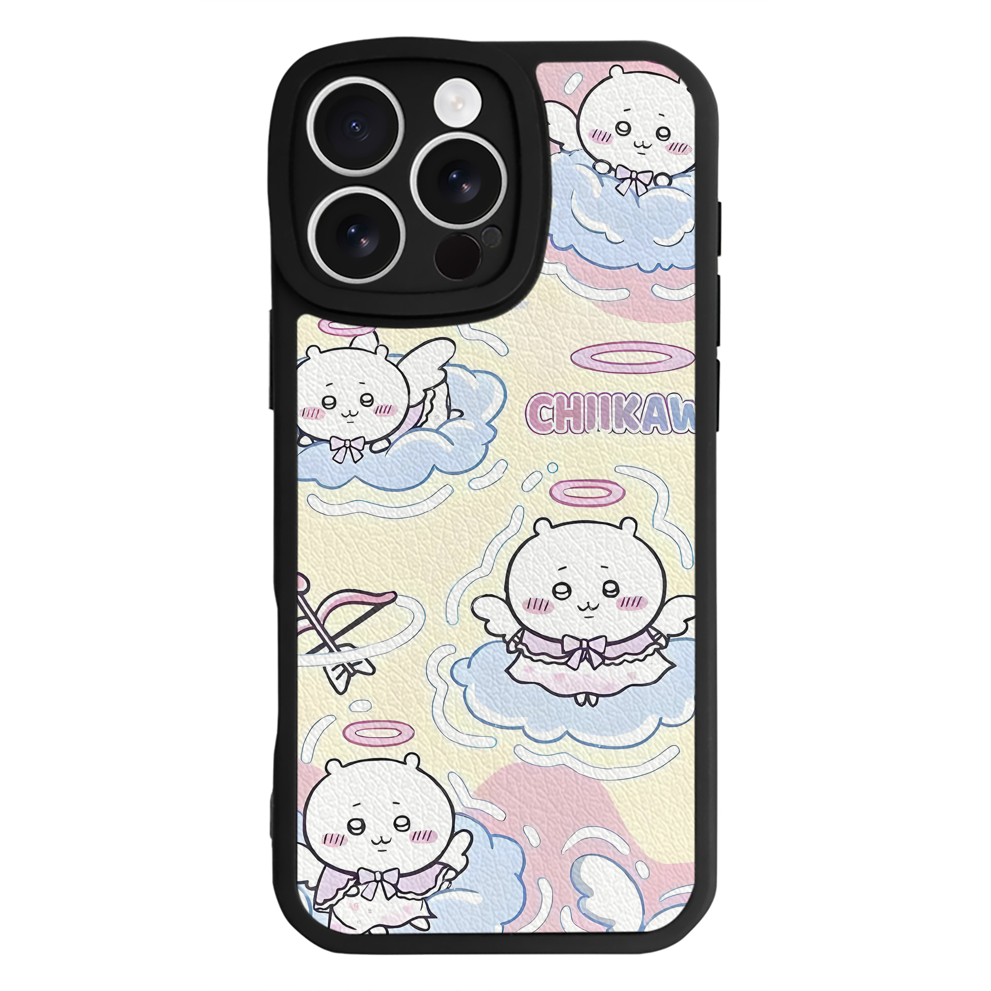 （画像用） ちいかわ Chii-kawa 【iPhone 16シリーズ対応】シリコンスマホケース（レザー調） 材質：シリコン
